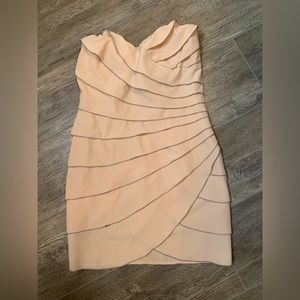 Blush, strapless, Arden B dress